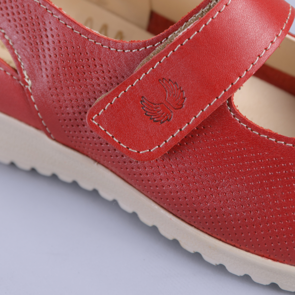 Δερμάτινα παπούτσια Lavia κόκκινα, 3 - Kalapod.gr